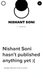 Mobile Screenshot of nishantsoni.com